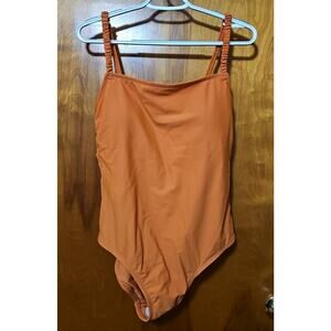 Women's Scrunchie Strap Coverage One Piece Swimsuit - Kona Sol Size L